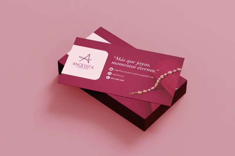 Identidad visual ANGELIZA — marca de joyas y accesorios femeninos
