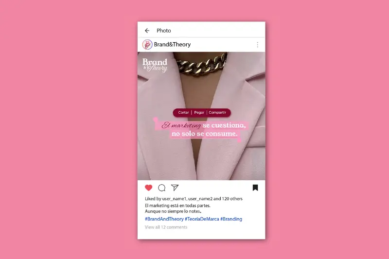 Brand & Theory — branding para contenido de marketing